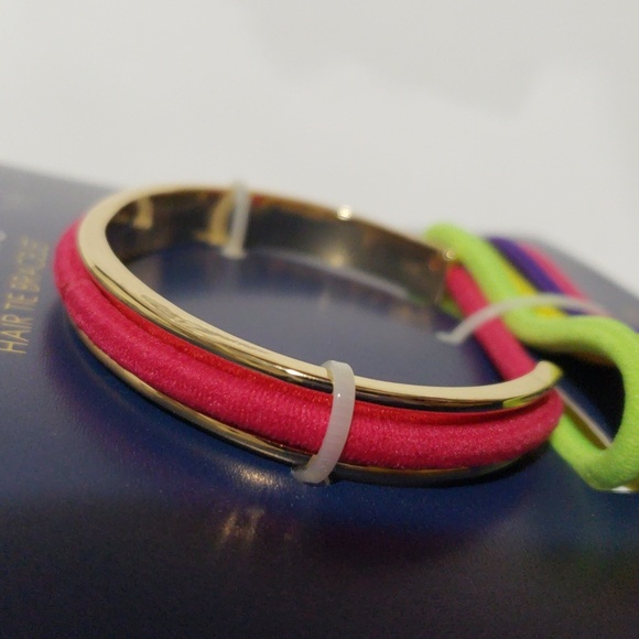 MIXIT Gold tone Colorful Hair Tie Bracelet - 6 Pieces - Women's Accessories - Picture 6 of 6